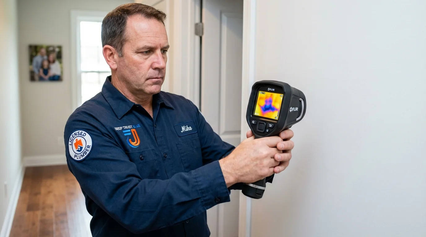 Thermal imaging leak detection by Johns Plumbing LLC in Wesley Chapel